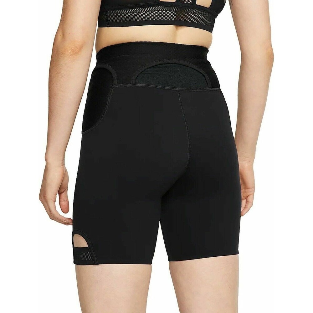 NIKE Women's City Ready Running 7" Tight Fit Shorts CK1932-010 Black $80